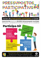 Cartell presentació candidatures comissió ciutadana de seguiment